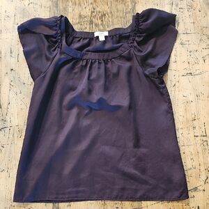 LOFT Chiffon Flutter Sleeve Blouse‎ Size Medium